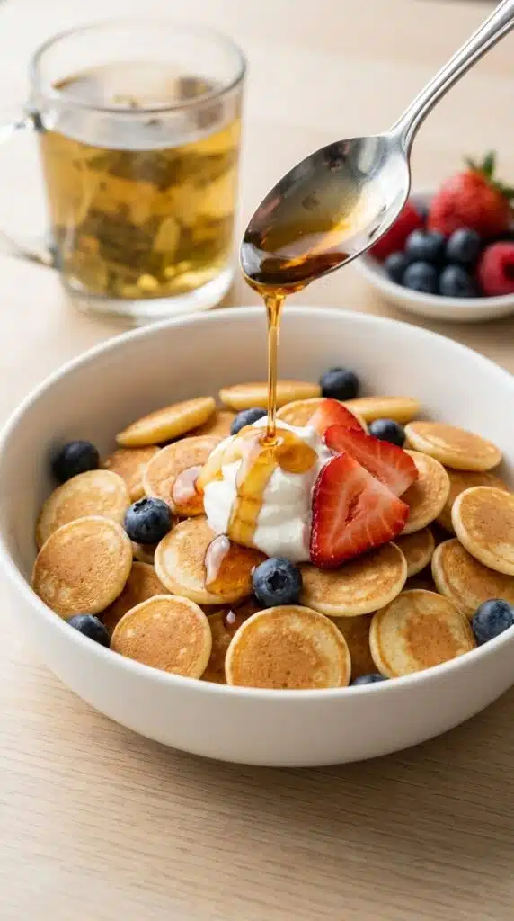 MINI PANCAKE DESSERT (Pancake Cereal Bowl)