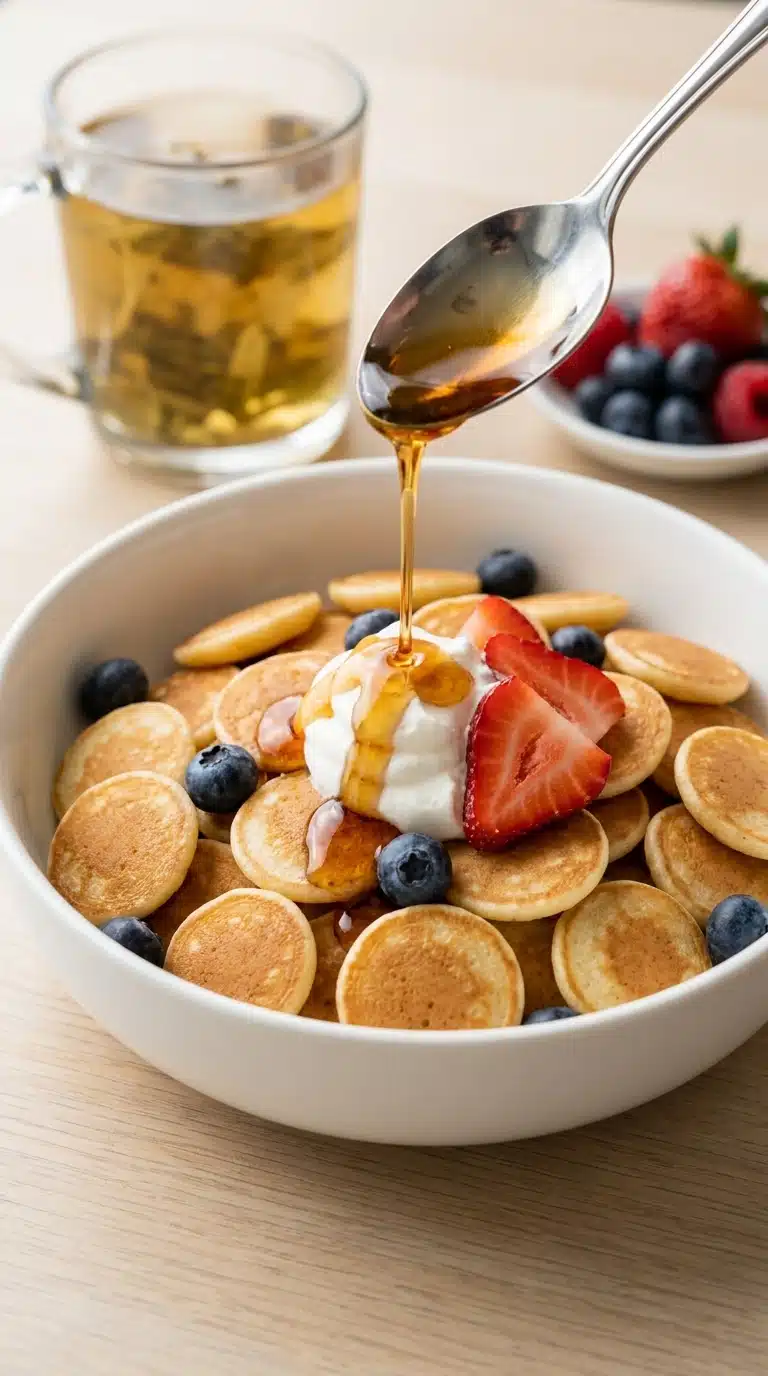 MINI PANCAKE DESSERT (Pancake Cereal Bowl)