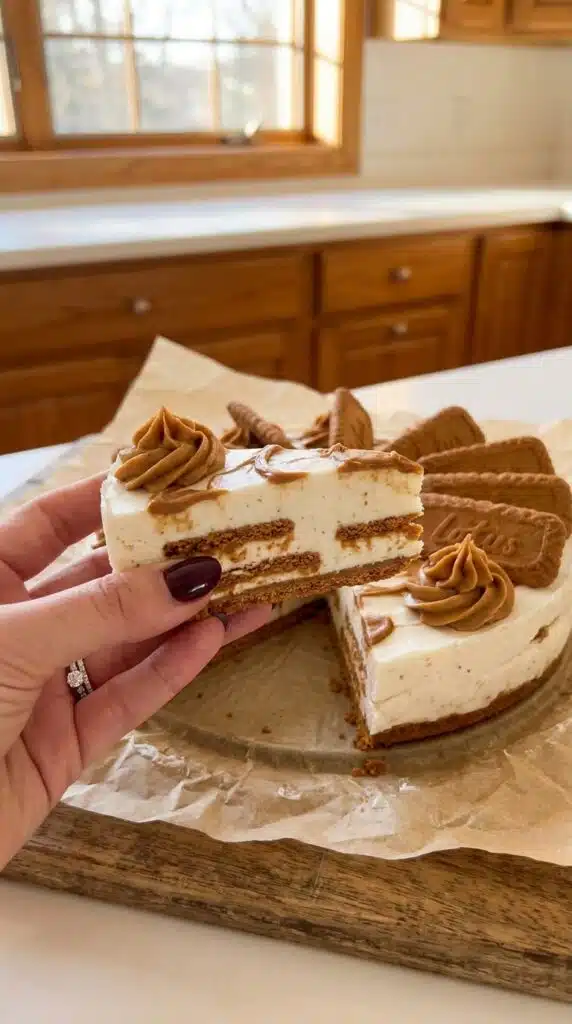 frozen biscoff yogurt bark