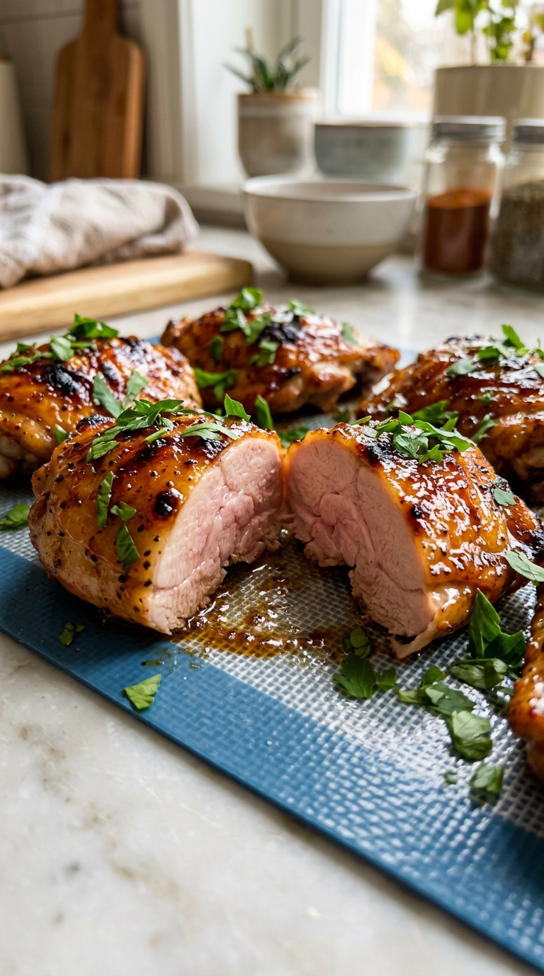 Honey BBQ Italian Dressing Baked Chicken