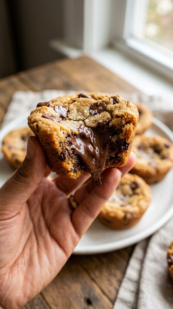 Stuffed Double Chocolate Brookie Cups