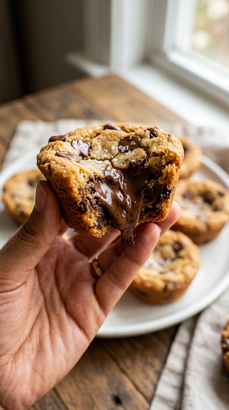 Stuffed Double Chocolate Brookie Cups