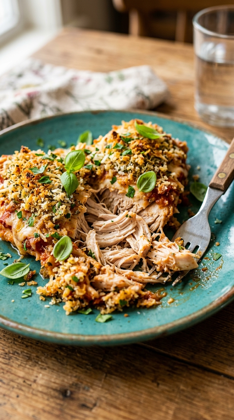 Pull-Apart Parmesan Italian Chicken