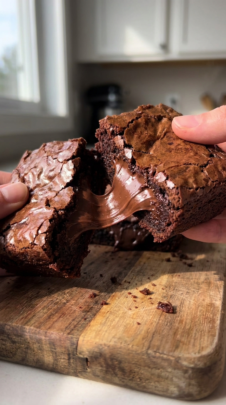 Triple Chocolate Brookie Cups