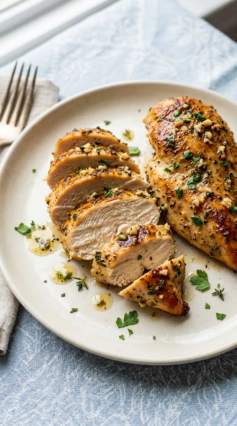 Garlic Butter Italian Dressing Baked Chicken