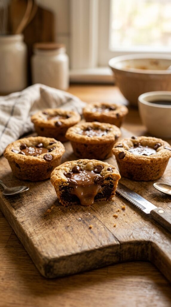 Chocolate Chip Peanut Butter Brookie Cups