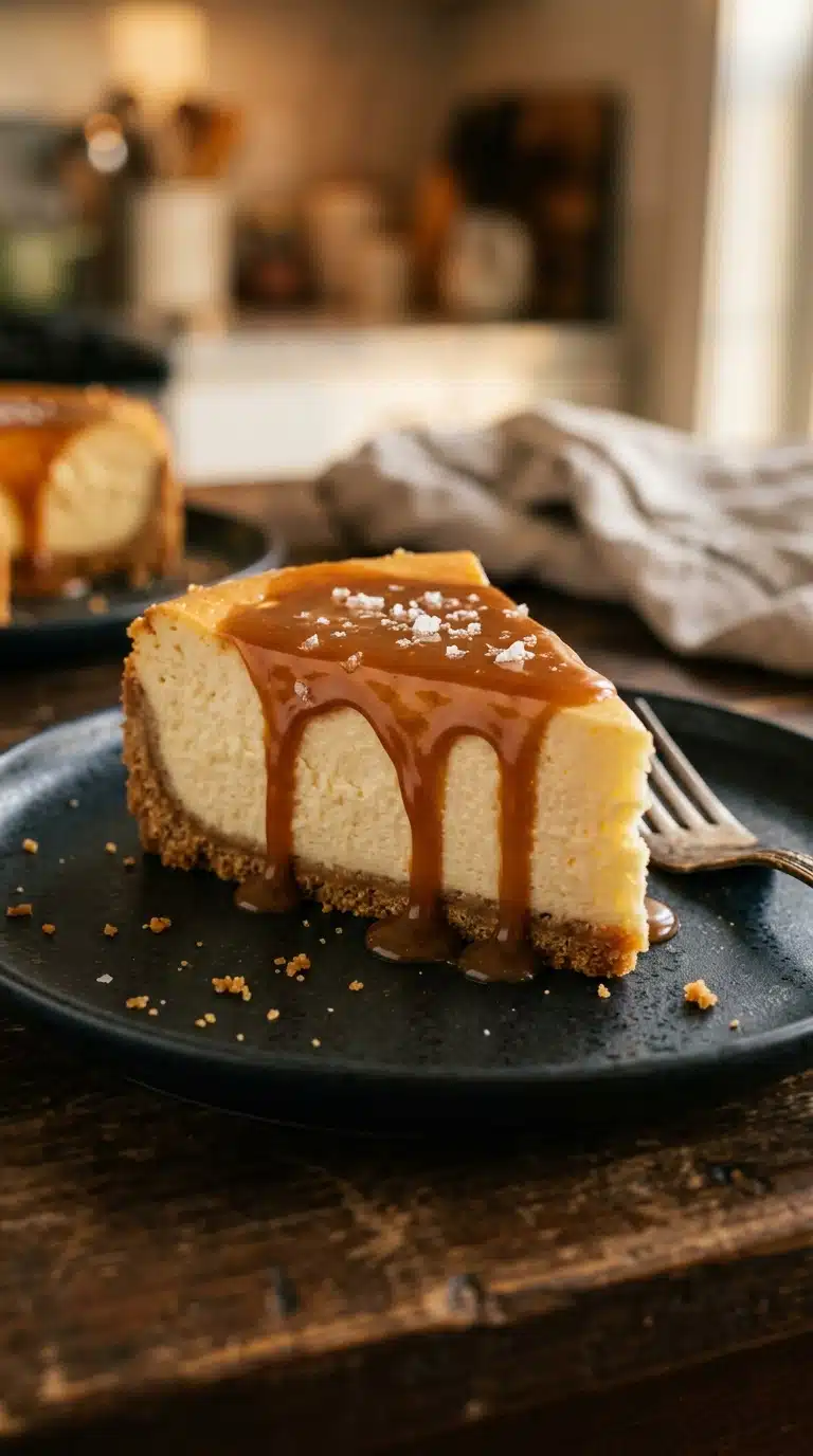 CREAMY CARAMEL CHEESECAKE