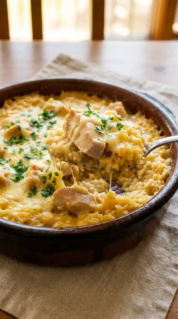 Creamy Chicken & Rice Bake