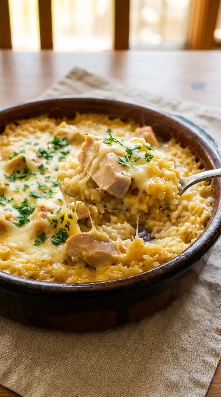 Creamy Chicken & Rice Bake