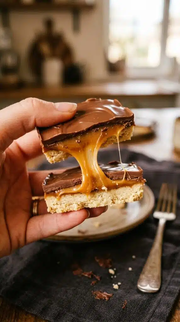 2-Ingredient No-Bake Milky Way Slices