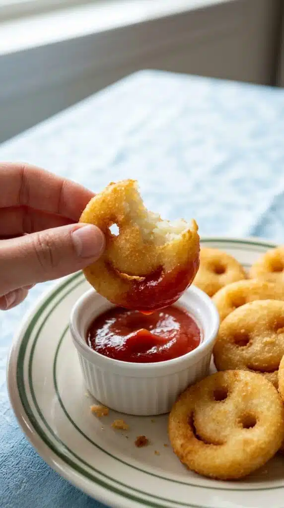 Homemade Crispy Potato Smiley Faces