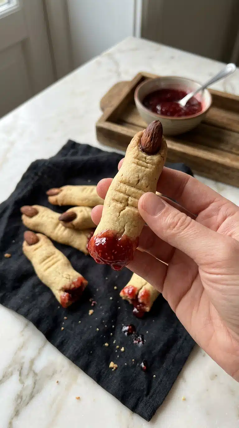Bloody Severed Witch Finger Shortbread