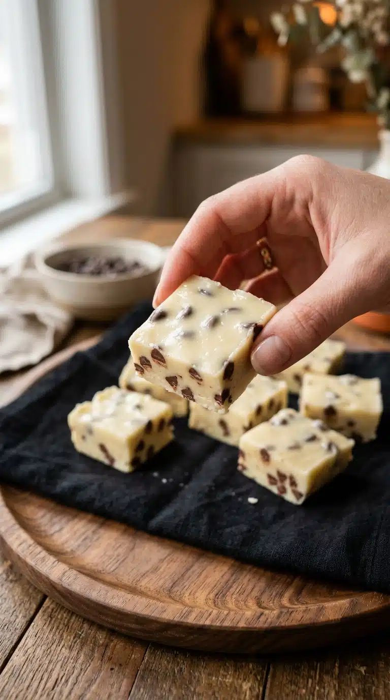 3-Ingredient Chocolate Chip White Fudge