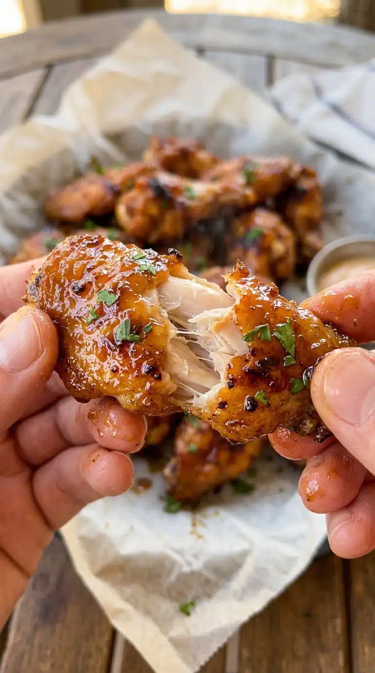 SLOW COOKER 4-INGREDIENT HONEY BBQ WINGS