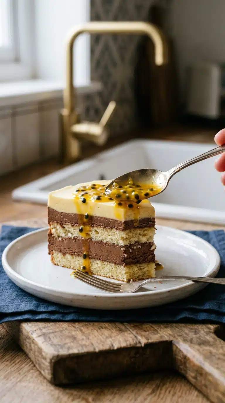 Pavê de Maracujá Trufado (Truffled Passion Fruit Pavé)