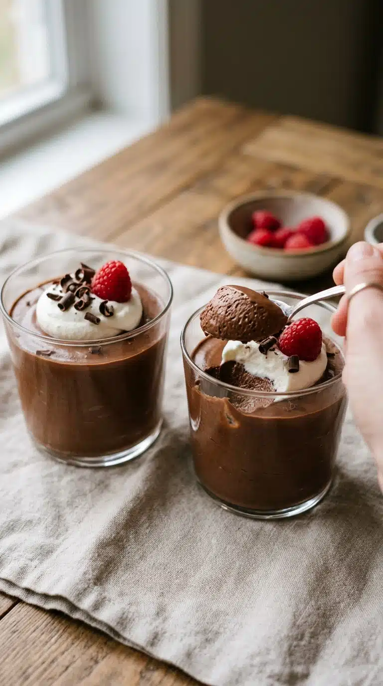 2-Ingredient Chocolate Mousse Cups